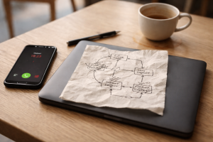 Den dag jeg sad fast i en telefonkø og begyndte at designe call-flow i hovedet