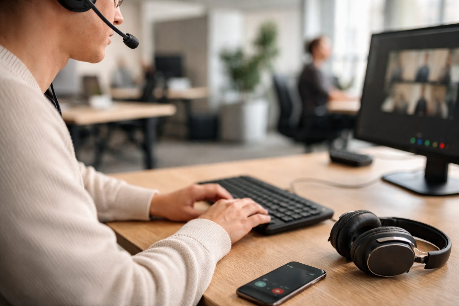 Headset til Teams og mobil (uden at blive hende med robotlyden)