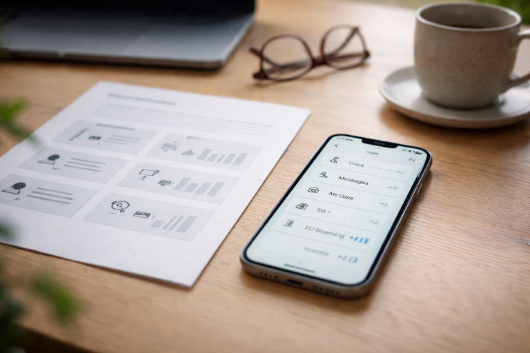 Hvad er inkluderet i et mobilabonnement? Tale, SMS, data, EU, 5G og eSIM forklaret